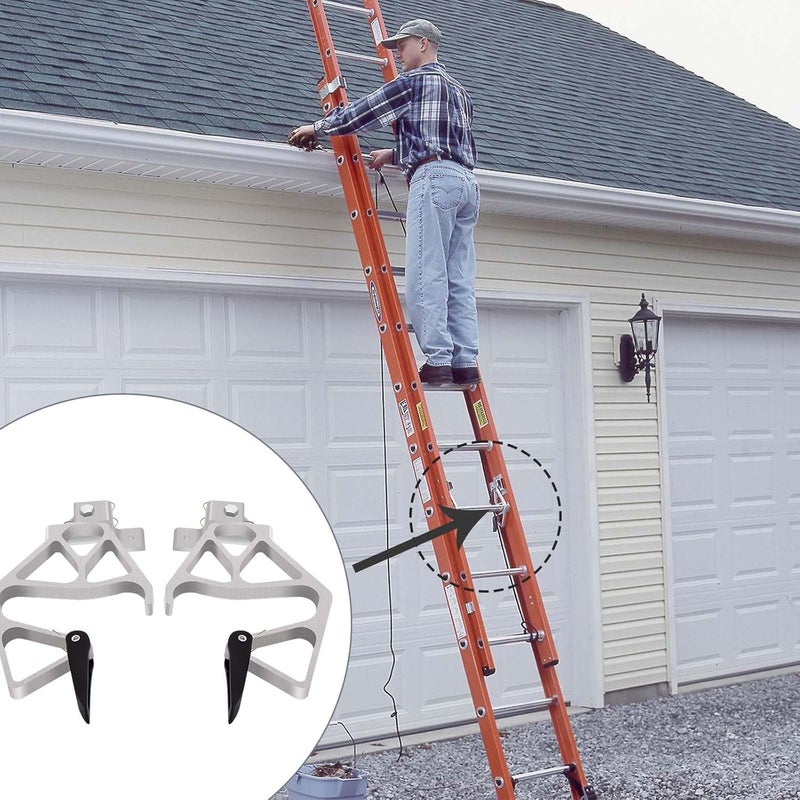 FBULWSEC 28-11 Aluminum Extension Ladder Locks for Extension Ladder Locks Compatible with Werner Aluminum 24 ft, 28 ft, 32 ft Rung Ladder Lock Kit, Extension Ladder Accessories - Image 5
